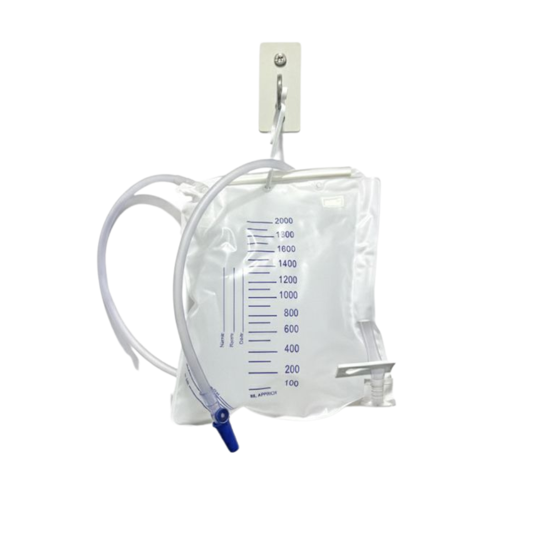 COLECTOR DE ORINA CON SOPORTE PARA ADULTO 2000ml | GREETMED