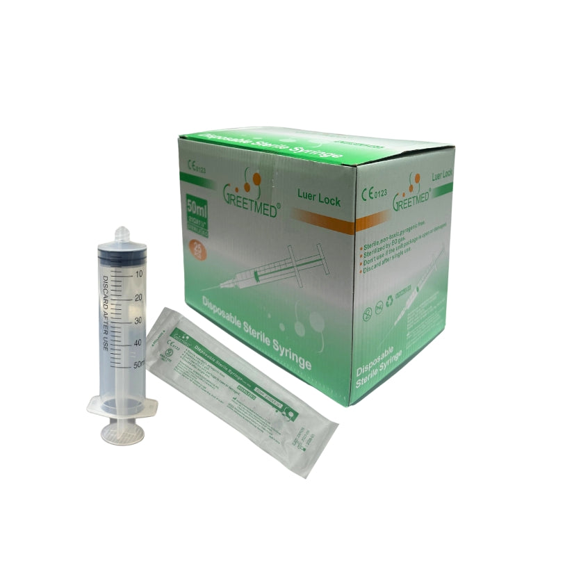JERINGA DE 50 CC | PUNTA ROSCA CON AGUJA 21G X 1 - 1/2" LARGA