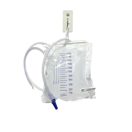 COLECTOR DE ORINA CON SOPORTE PARA ADULTO 2000ml | GREETMED