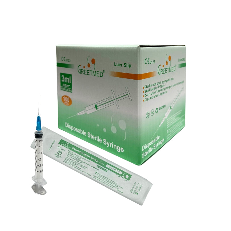 JERINGA DE 3 CC CON AGUJA 23G X 1" | AZUL